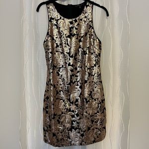 Gold sequin mini dress, size M